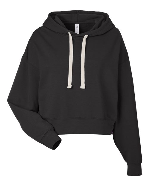 Women's Vintage Oversized Cropped Hooded Sweatshirt | USA Decoration
