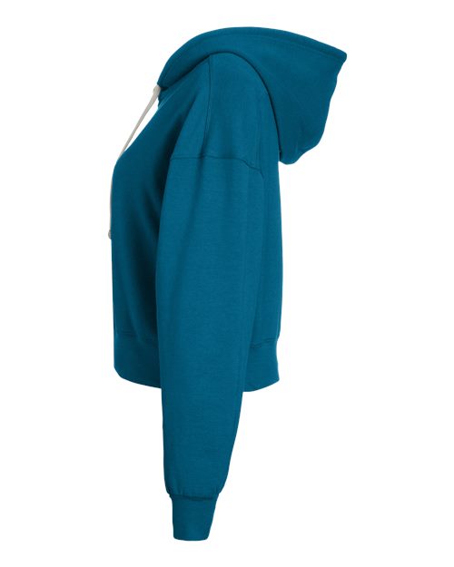 Women's Vintage Oversized Cropped Hooded Sweatshirt | USA Decoration