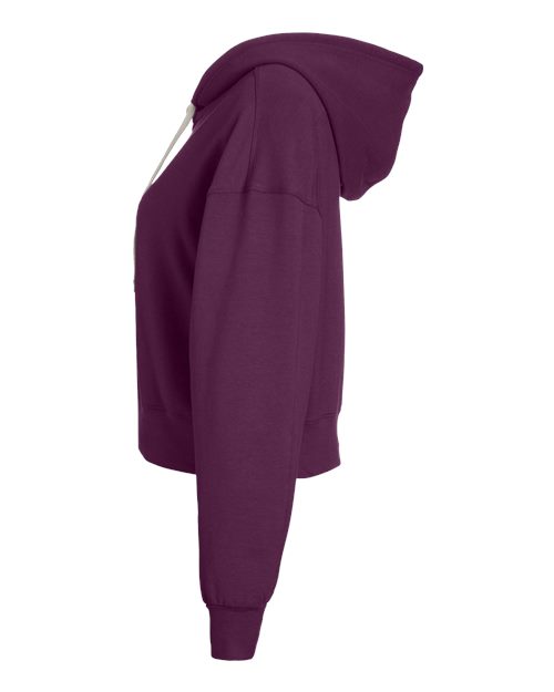 Women's Vintage Oversized Cropped Hooded Sweatshirt | USA Decoration