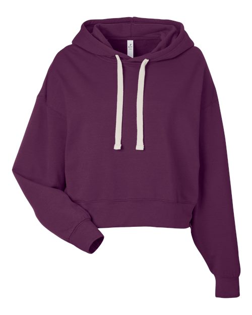 Women's Vintage Oversized Cropped Hooded Sweatshirt | USA Decoration