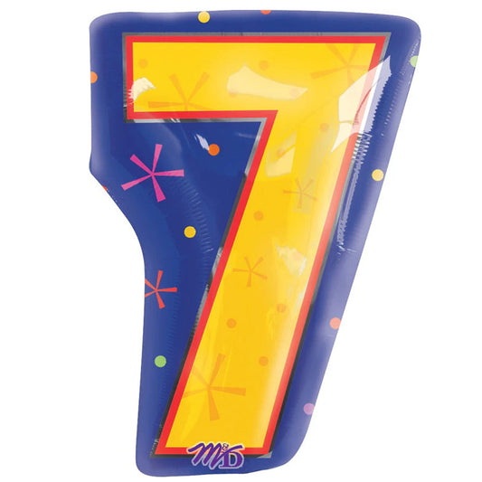 20 inch NUMBER 7 - MULTI-COLOR | USA Decoration®