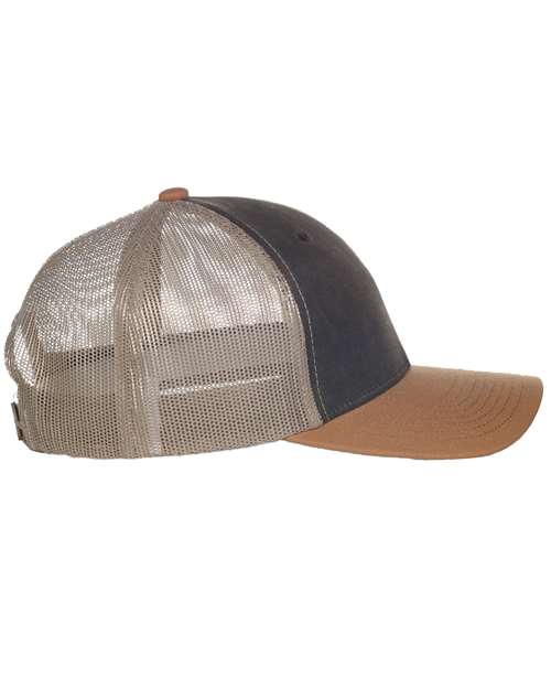 Tri-Color Mesh Back Trucker Cap | USA Decoration