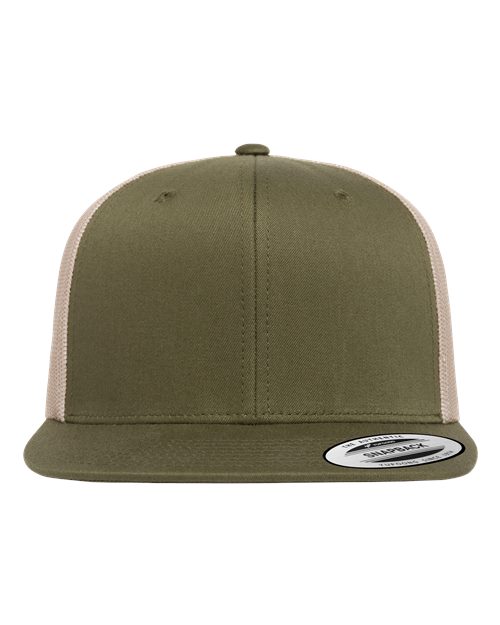 Retro High Profile Trucker Cap | USA Decoration