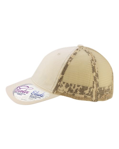 Women's Washed Mesh-Back Cap | USA Decoration