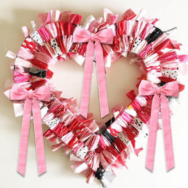 12Pcs Pink Velvet Bows Christmas Tree Decorations,5in x 10in Xams Ornaments | Valentines Tree Home Coquette Room Birthday Party Front Door Wedding Holiday Decor