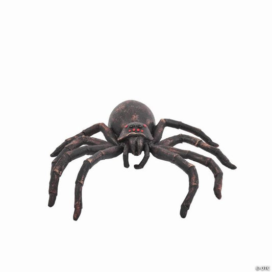 12" Black Latex Tarantula Spider Halloween Decoration