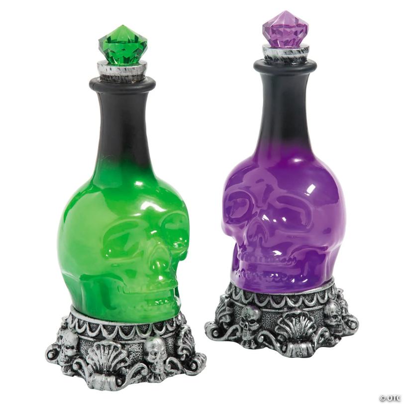 12" Light-Up LED Potion Bottle Halloween Decoration