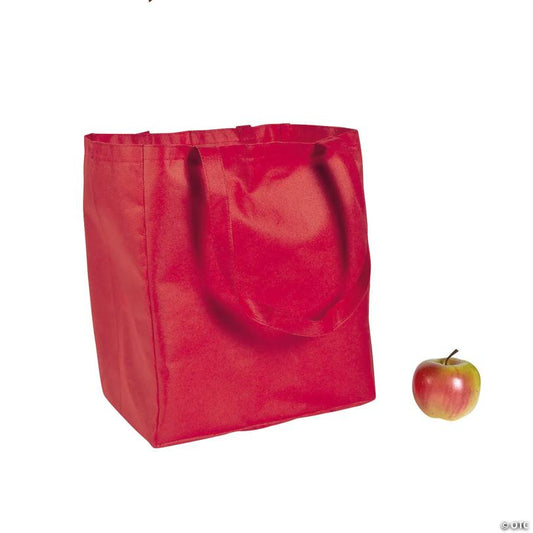 12" x 14" Large Shopper Nonwoven Tote Bags - 12 Pc.