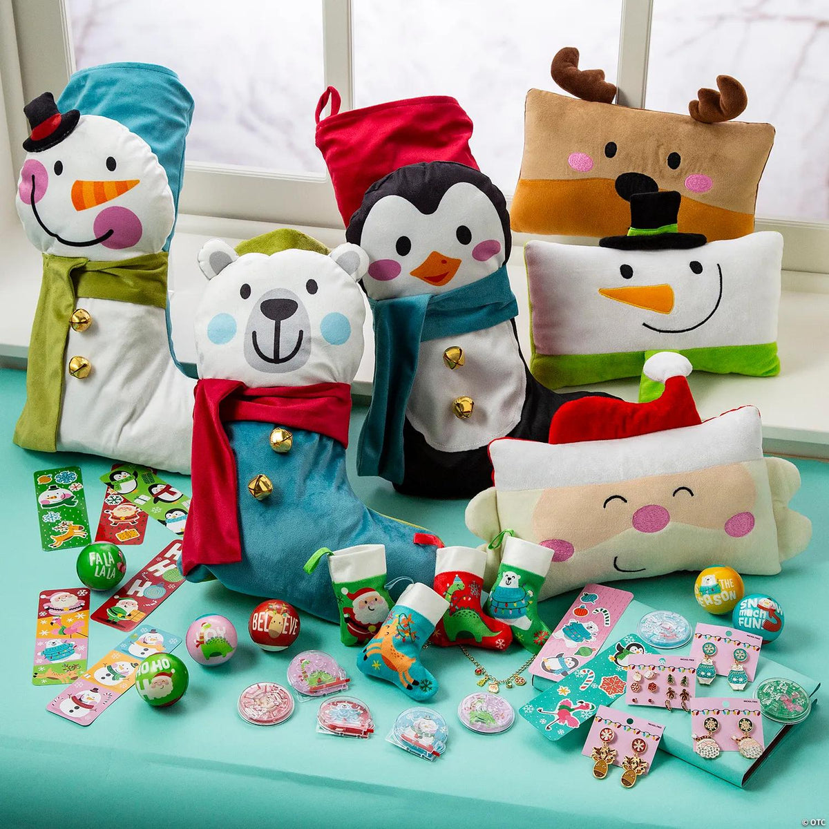 12" x 20 1/2" Cozy, Merry & Bright Snowman Polyester Christmas Stocking with Jingle Bells