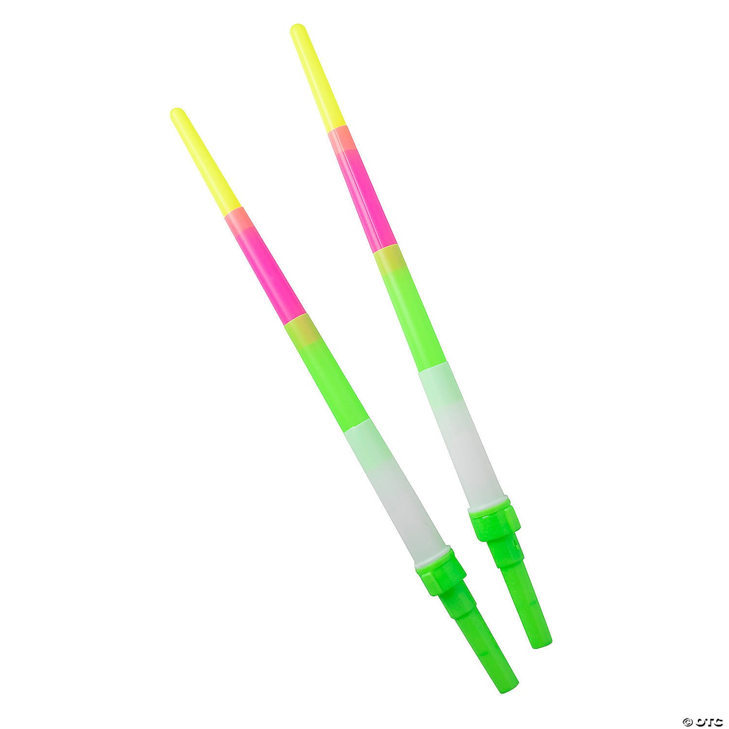 13 1/2" Light-Up Yellow, Pink, Green White Expanding Swords - 12 Pc. | USA Decoration®