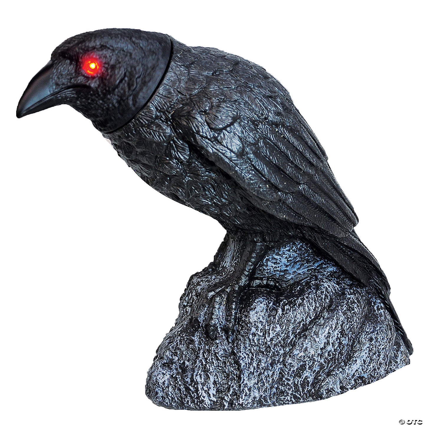 13" Animated Raven with Turning Head Sounds Halloween Decoration | USA Decoration®