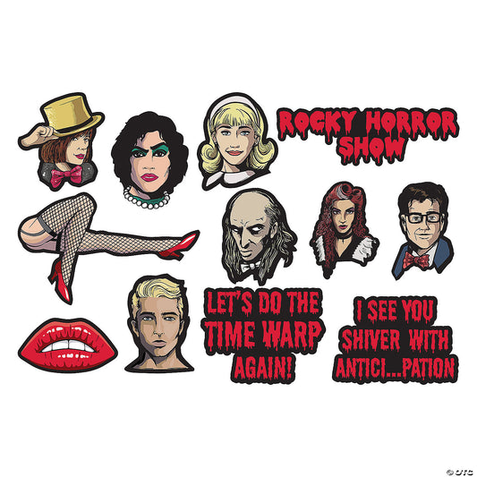13" x 5" Rocky Horror Picture Show Characters Wall Cutouts - 12 Pc.