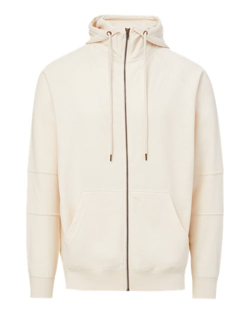 Ezra French Terry Full-Zip Funnel Hooded Sweatshirt | USA Decoration