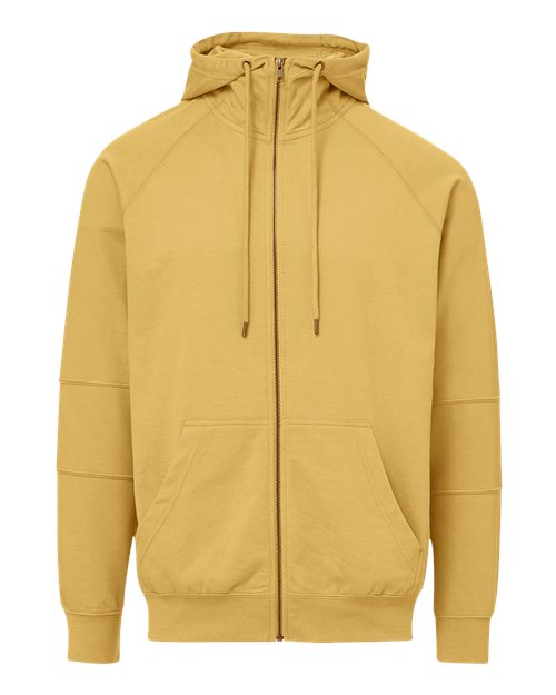 Ezra French Terry Full-Zip Funnel Hooded Sweatshirt | USA Decoration
