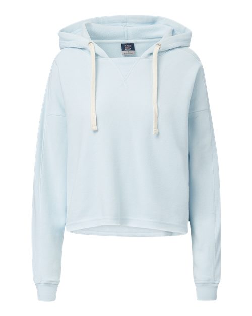 Women's Angel Fleece Crop Hooded Sweatshirt | USA Decoration
