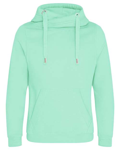 Cross Neck Hooded Sweatshirt | USA Decoration