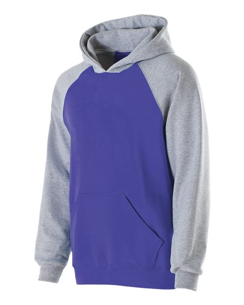 Youth Cotton/Poly Fleece Banner Hooded Sweatshirt | USA Decoration