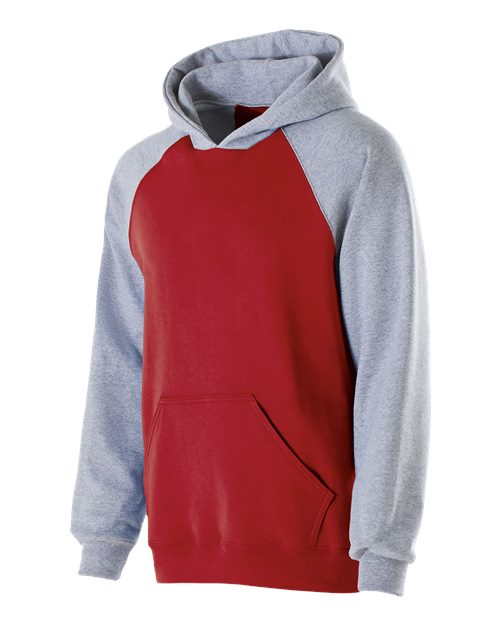 Youth Cotton/Poly Fleece Banner Hooded Sweatshirt | USA Decoration