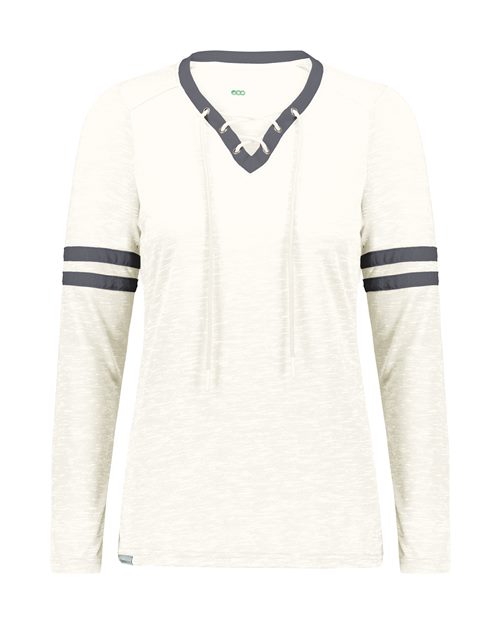 Eco Revive™ Women's Monterey Long Sleeve V-Neck T-Shirt | USA Decoration