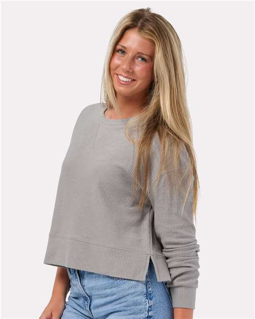 Women's Cropped Boxy Long Sleeve T-Shirt | USA Decoration