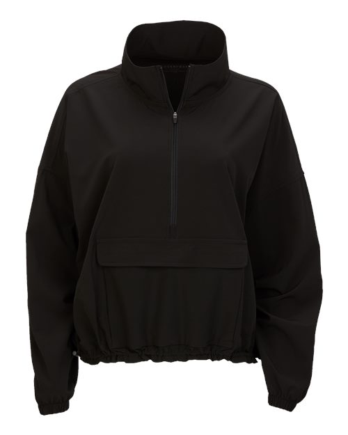 Women's Stretch Woven Quarter-Zip Pullover | USA Decoration
