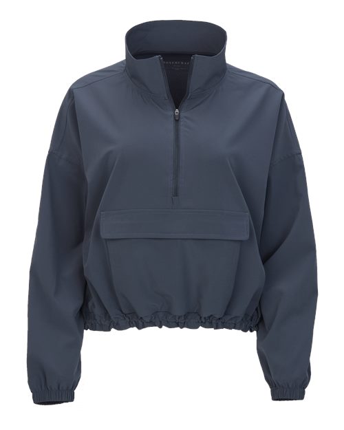 Women's Stretch Woven Quarter-Zip Pullover | USA Decoration