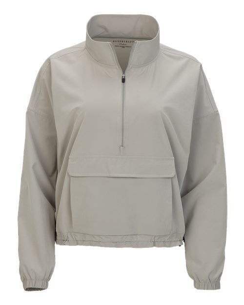 Women's Stretch Woven Quarter-Zip Pullover | USA Decoration