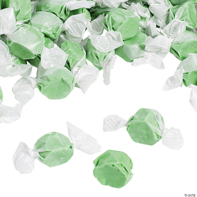 3 lbs. Bulk 193 Pc. Pastel Light Green Salt Water Taffy Candy | USA Decoration®