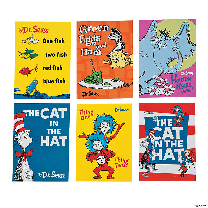 2 1/4" x 3 1/4" Bulk Mini Dr. Seuss™ Book Covers Notepads