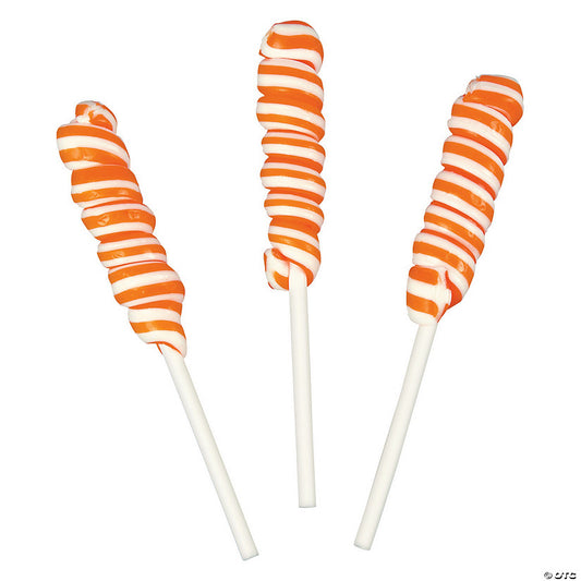 Orange Mini Twisty Lollipops - 24 Pc. | USA Decoration®