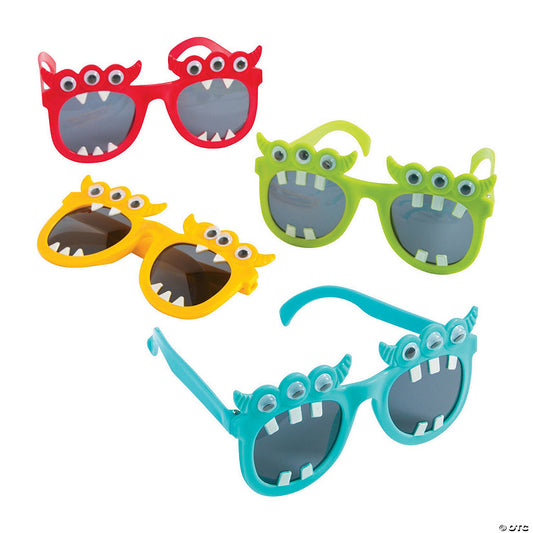 Per Dozen: Colorful Kids Monster Sunglasses - 12 Pc. for Halloween Fun | USA Decoration®