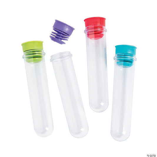 Per Dozen: Science Party Test Tube BPA-Free Plastic Favor Containers - 12 Pc. | USA Decoration®