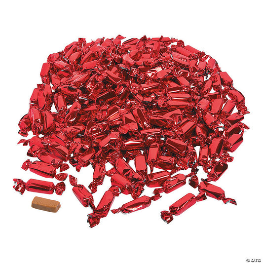 2 lbs. Classic Red Foil-Wrapped Caramels - 189 Pc.