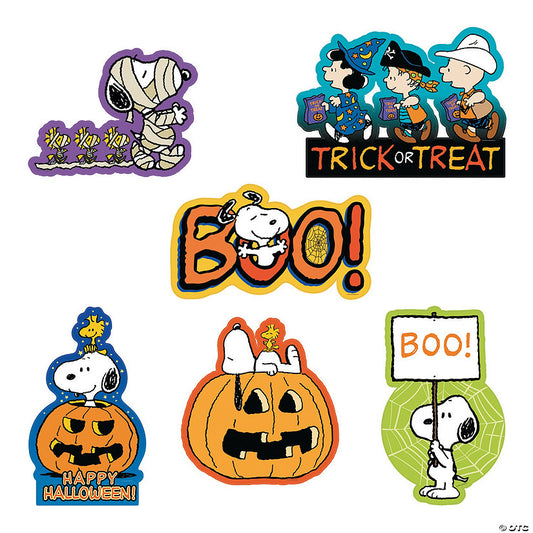 Peanuts Charlie Brown Snoopy Cutout Halloween Decorations - 6 Pc. | USA Decoration®