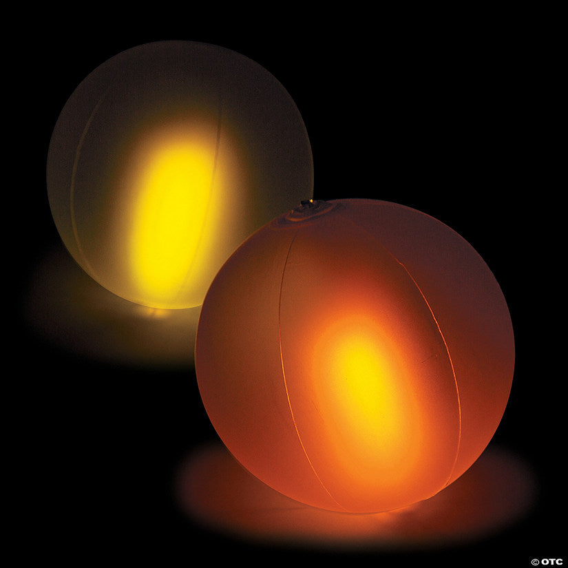 Inflatable 10" Color Changing Light-Up Medium Beach Balls - 12 Pc. | USA Decoration®