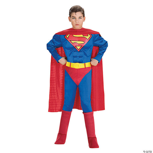 Boy's Deluxe Muscle Chest Superman Costume | USA Decoration®