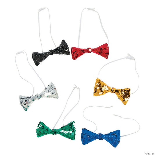 Per Dozen: Sparkling Sequin Bow Ties- 12 Pc. | USA Decoration®