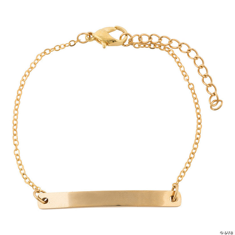 1 Piece(s): Goldtone Bar Bracelet | USA Decoration®