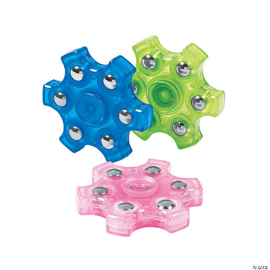 6 Piece(s): Glow-in-the-Dark Fidget Spinners - 6 Pc. | USA Decoration®