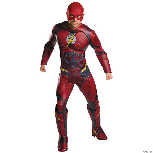 Men's Plus Size Justice League The Flash Costume | USA Decoration®
