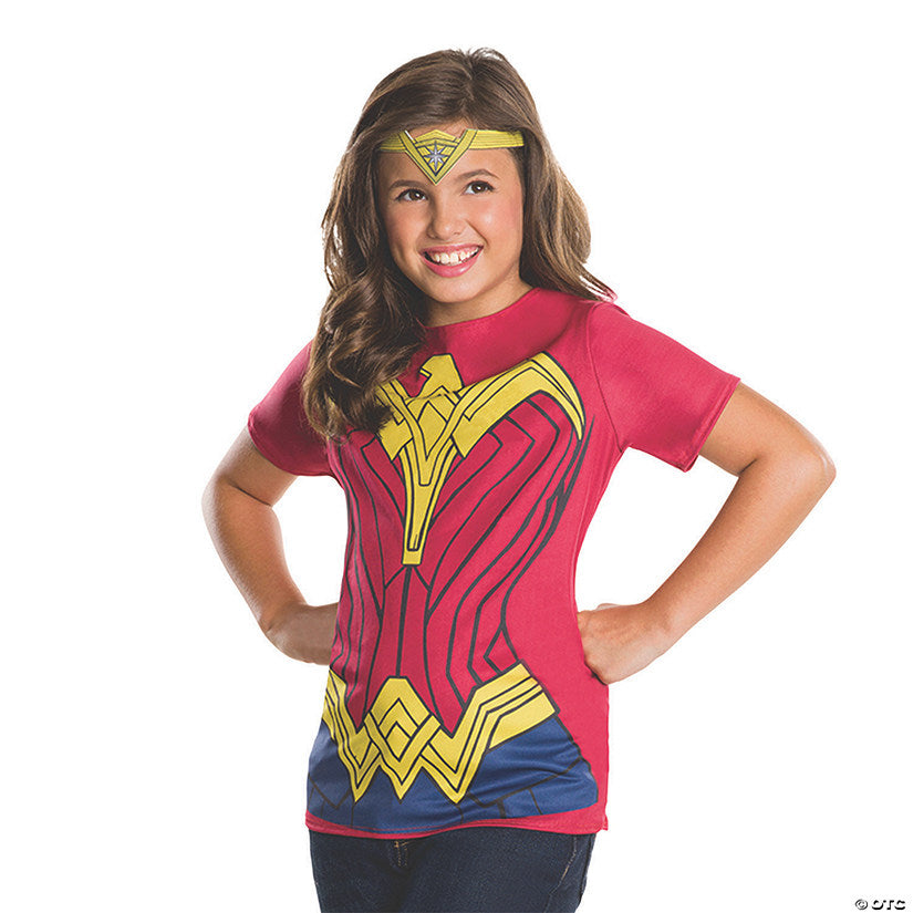 Girl’s Batman v Superman: Dawn of Justice™ Wonder Woman Costume Top | USA Decoration®