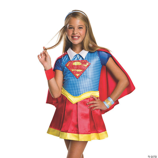 Girl's Deluxe DC™ Superhero Girls Supergirl Costume | USA Decoration®