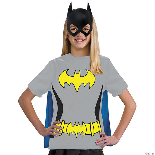Girl’s Batgirl T-Shirt with Cape Costume | USA Decoration®