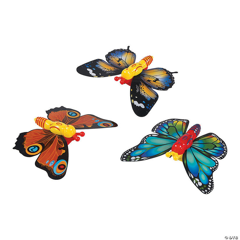 Per Dozen: Wind-Up Butterfly Toys - 12 Pc. | USA Decoration®