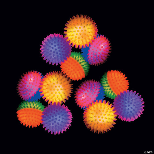 3" Light-Up Two-Tone Bouncy Ball Assortment - 12 Pc. | USA Decoration®