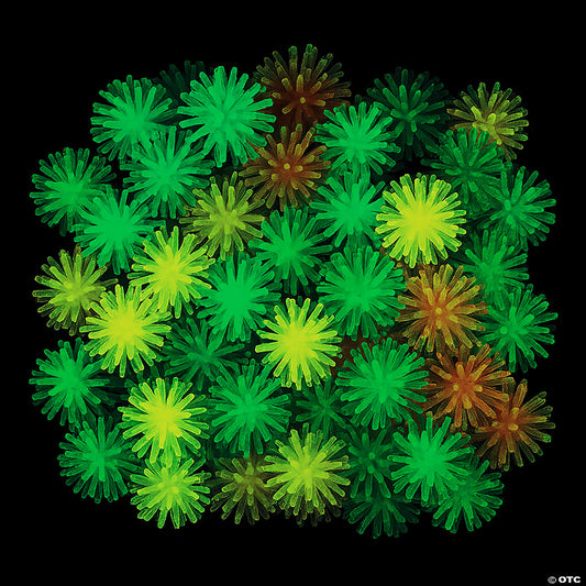 1 1/4” Bulk 72 Pc. Mini Glow-in-the-Dark Porcupine Ball Assortment | USA Decoration®