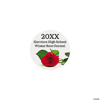 Bulk 144 Pc. Personalized Rose Favor Stickers