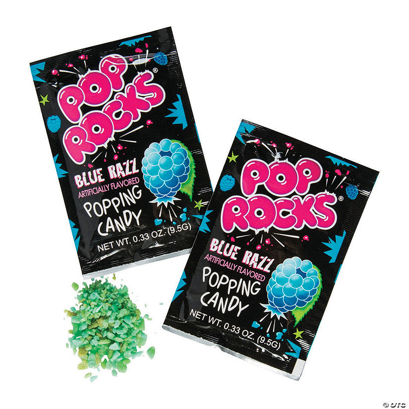 7 oz. Pop Rocks Blue Raspberry Popping Candy Packs - 24 Pc. | USA Decoration®