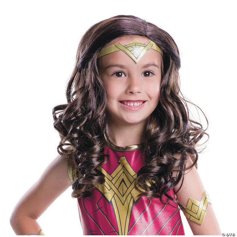 Girl’s Justice League™ Wonder Woman Wig | USA Decoration®