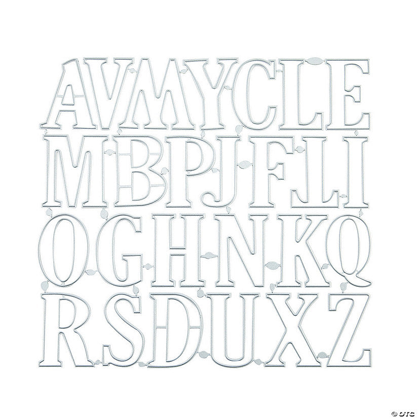 Letter Cutting Dies - 26 Pc. | USA Decoration®